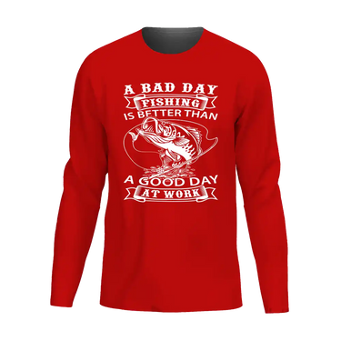 A Bad Day At Fishing Men Long Sleeve Shirt